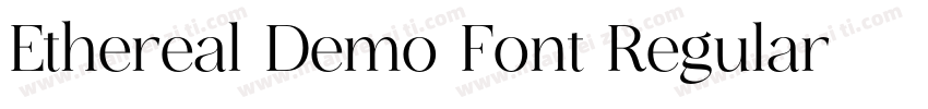 Ethereal Demo Font Regular字体转换